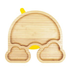 Bamboo Rainbow Suction Plate for Weaning Babies and Toddlers