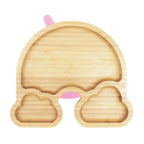 Bamboo Rainbow Suction Plate for Weaning Babies and Toddlers