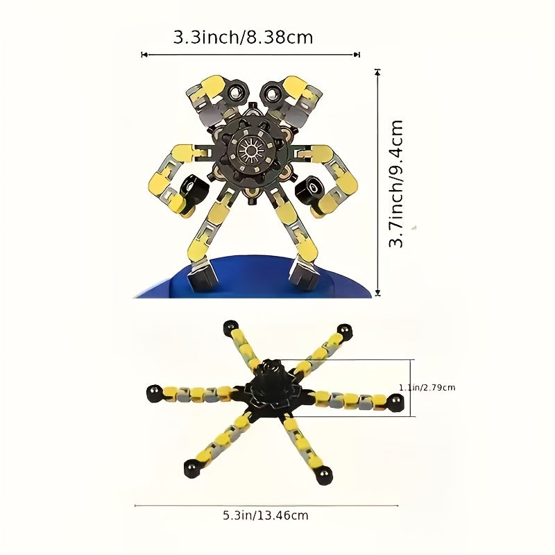 Chain Robot Fidget Spinners Pack of 12 – Shape-Shifting Toys