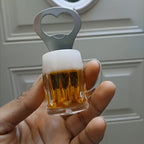 Mini Beer Mug Bottle Opener Fridge Magnet, Assorted Style