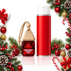 car air freshener gift set with hanging glass diffuser and spray — Christmas stocking filler gift