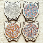 Cat-Shaped Wooden Jigsaw Puzzle with 135 Cat Pieces and Gift Box