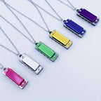 Mini Harmonica Necklace – Playable 4-Hole, 8-Note Pendant