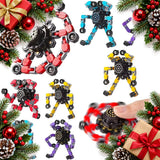 chain robot fidget spinners pack of 12 shape shifting toys — Christmas stocking filler gift