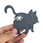 Cheeky Cat Bum Bag Clips, Pack of 2 – Funny Kitchen Gift for Cat Lovers
