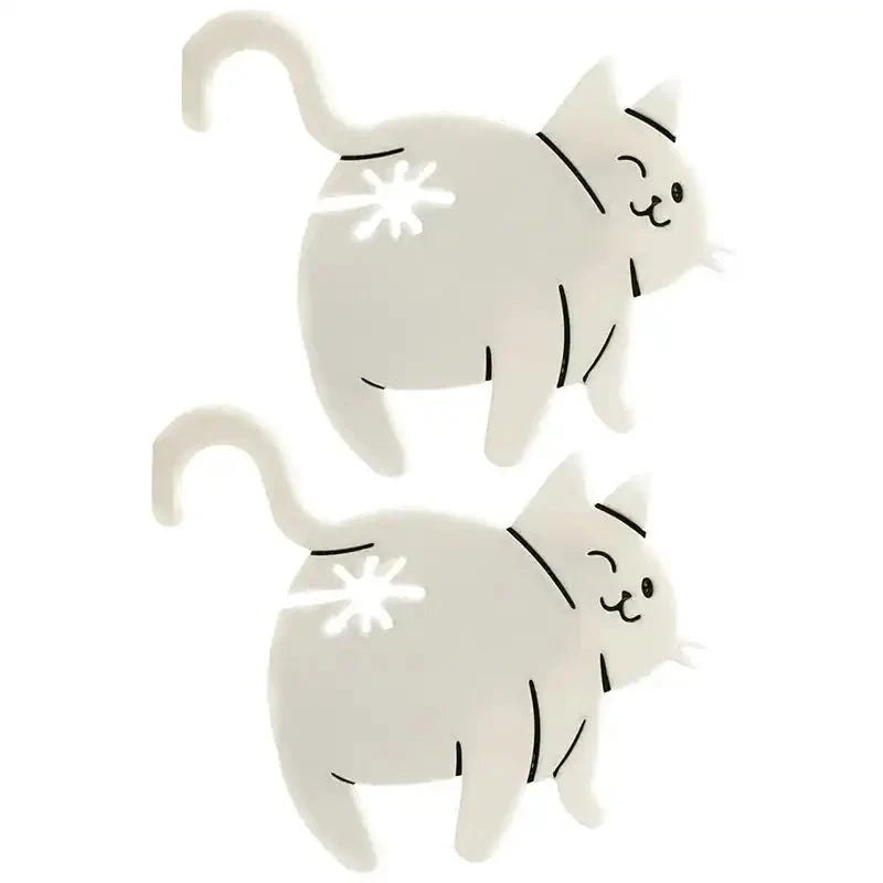 Cheeky Cat Bum Bag Clips, Pack of 2 – Funny Kitchen Gift for Cat Lovers