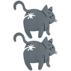 Cheeky Cat Bum Bag Clips, Pack of 2 – Funny Kitchen Gift for Cat Lovers
