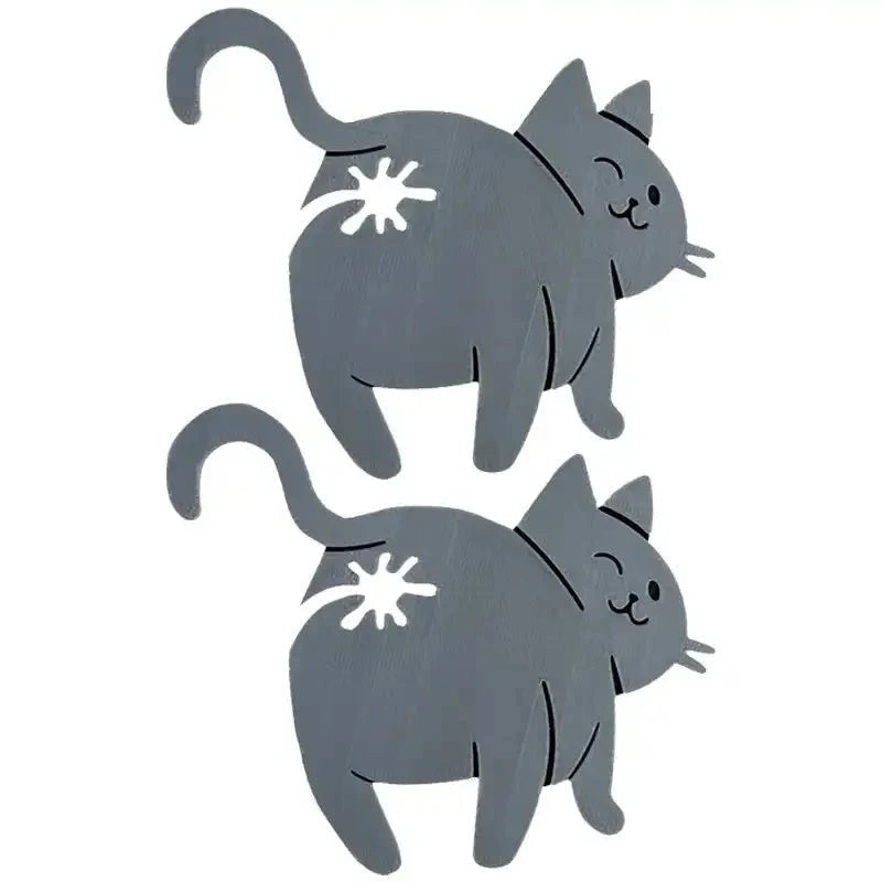 Cheeky Cat Bum Bag Clips, Pack of 2 – Funny Kitchen Gift for Cat Lovers