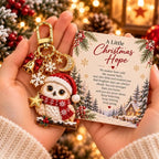 Christmas Animal Keyring Charm with Message Card – Gift Boxed