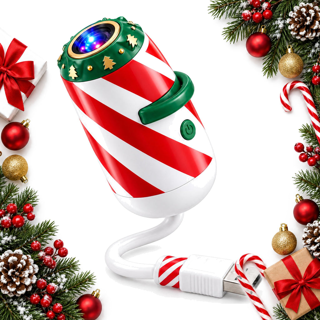 christmas car projector light with festive slides usb — Christmas stocking filler gift