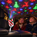 Christmas Car Projector Light with Festive Slides – USB Powered