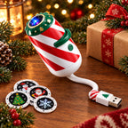 Christmas Car Projector Light with Festive Slides – USB Powered