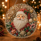 Christmas Diamond Art Hanging Ornament Kit with Pearl Beads