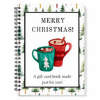 Christmas Gift Card Book – Spiral-Bound Holder for 12 Gift Cards