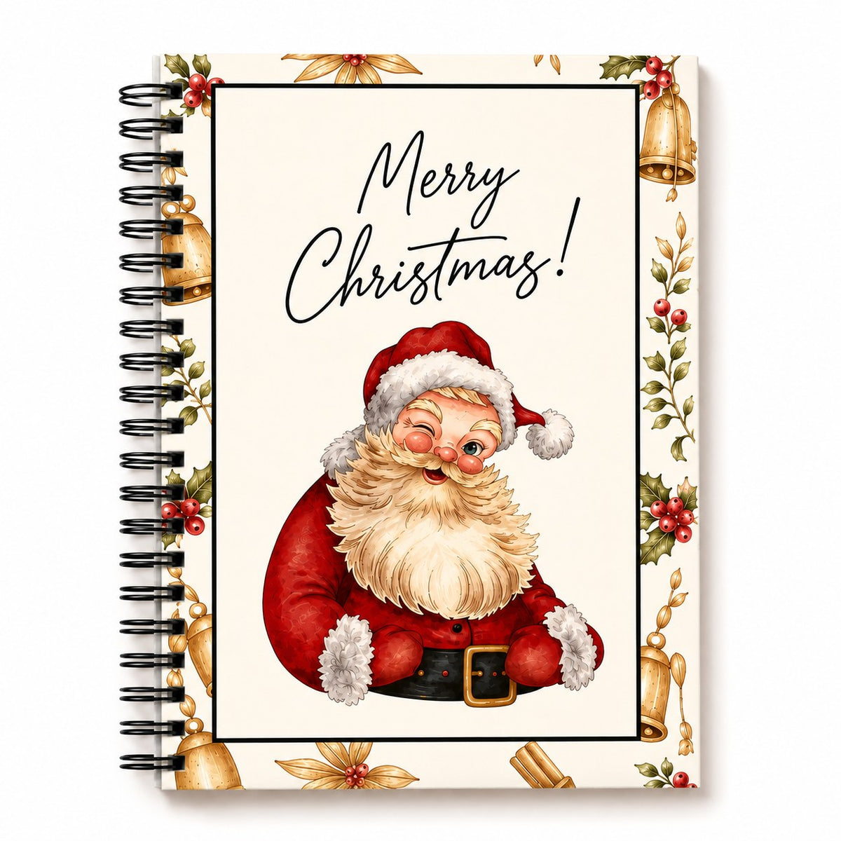 Christmas Gift Card Book – Spiral-Bound Holder for 12 Gift Cards