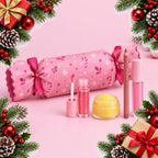 christmas lip care mystery cracker with 4 lip products — Christmas stocking filler gift