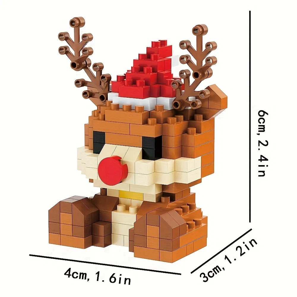 Christmas Mini Building Block Figures – Santa, Elf, Reindeer and More