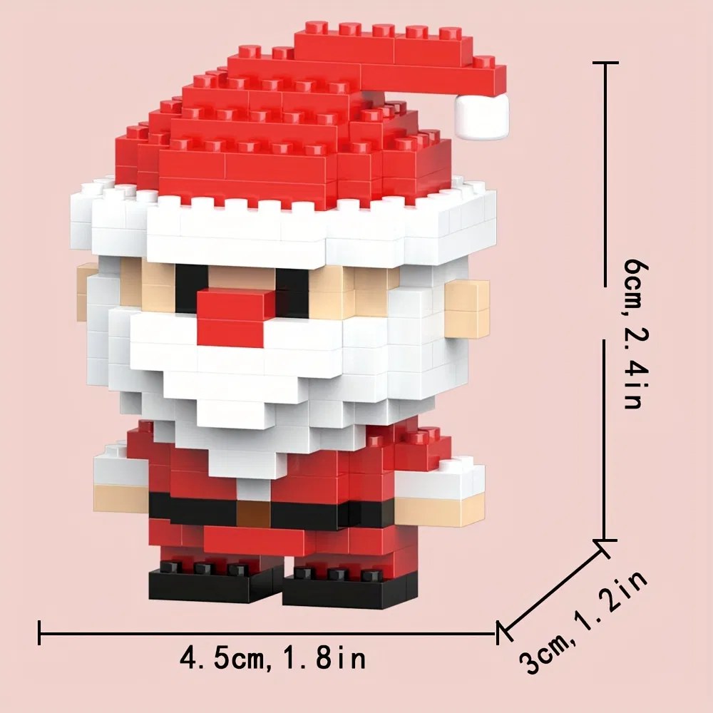 Christmas Mini Building Block Figures – Santa, Elf, Reindeer and More