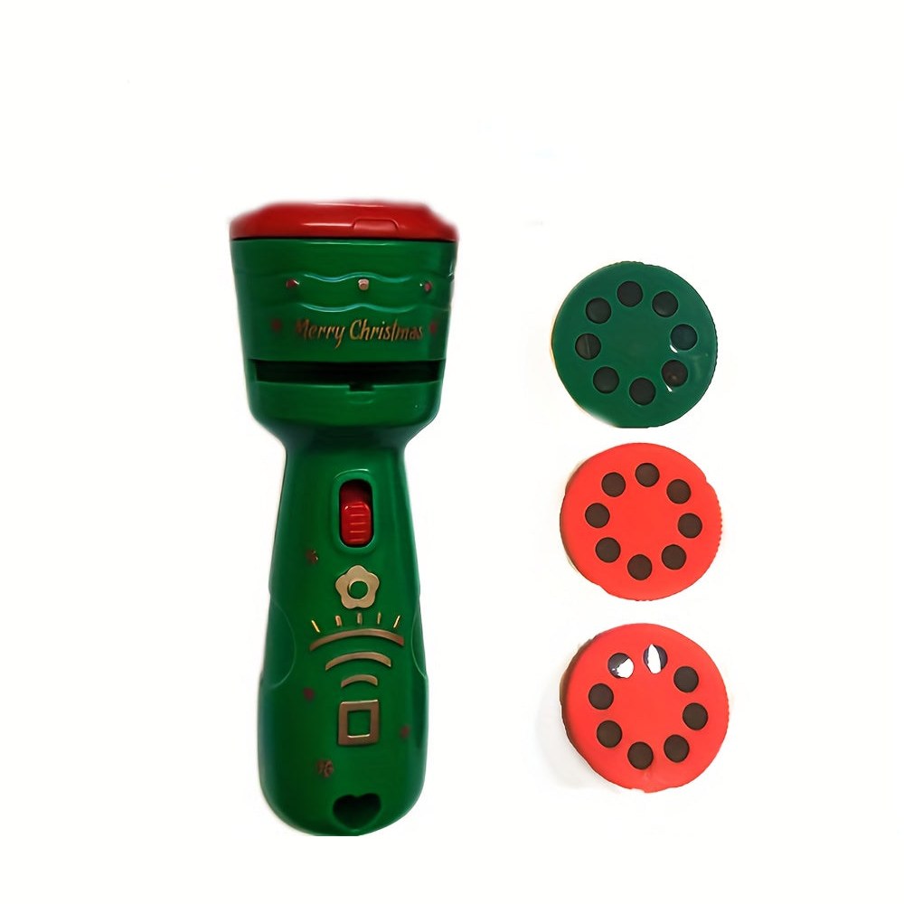 Christmas Projector Torch with 24 Festive Pictures – Kids' Toy