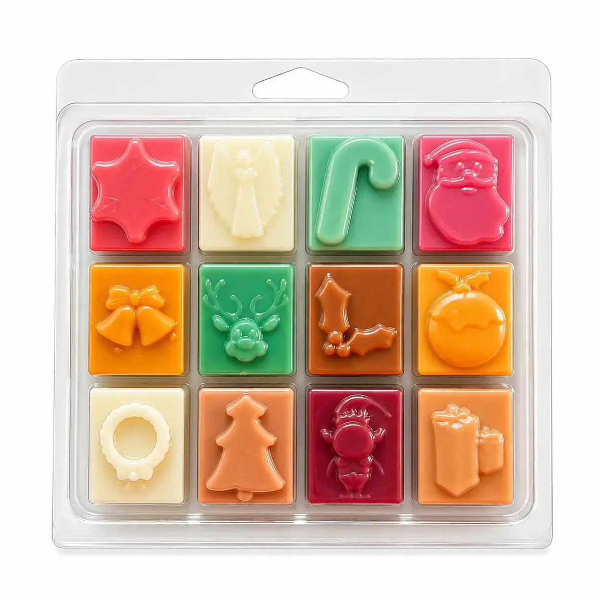 Christmas Wax Melts Gift Set – 12 Festive Scents in One Clamshell