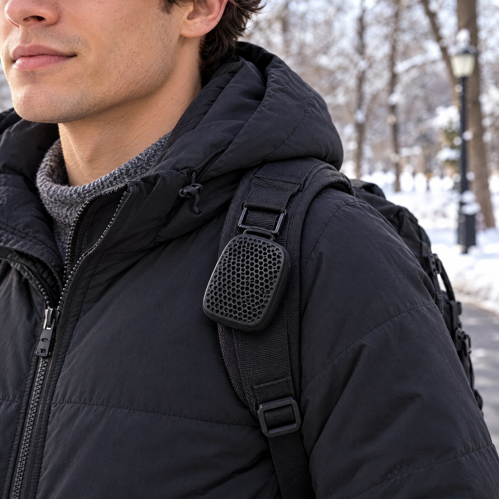 Clip-On Wearable Bluetooth Speaker, Waterproof Mini Speaker