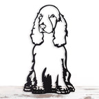 Cocker Spaniel Metal Silhouette Statue – Minimalist Dog Lover Gift