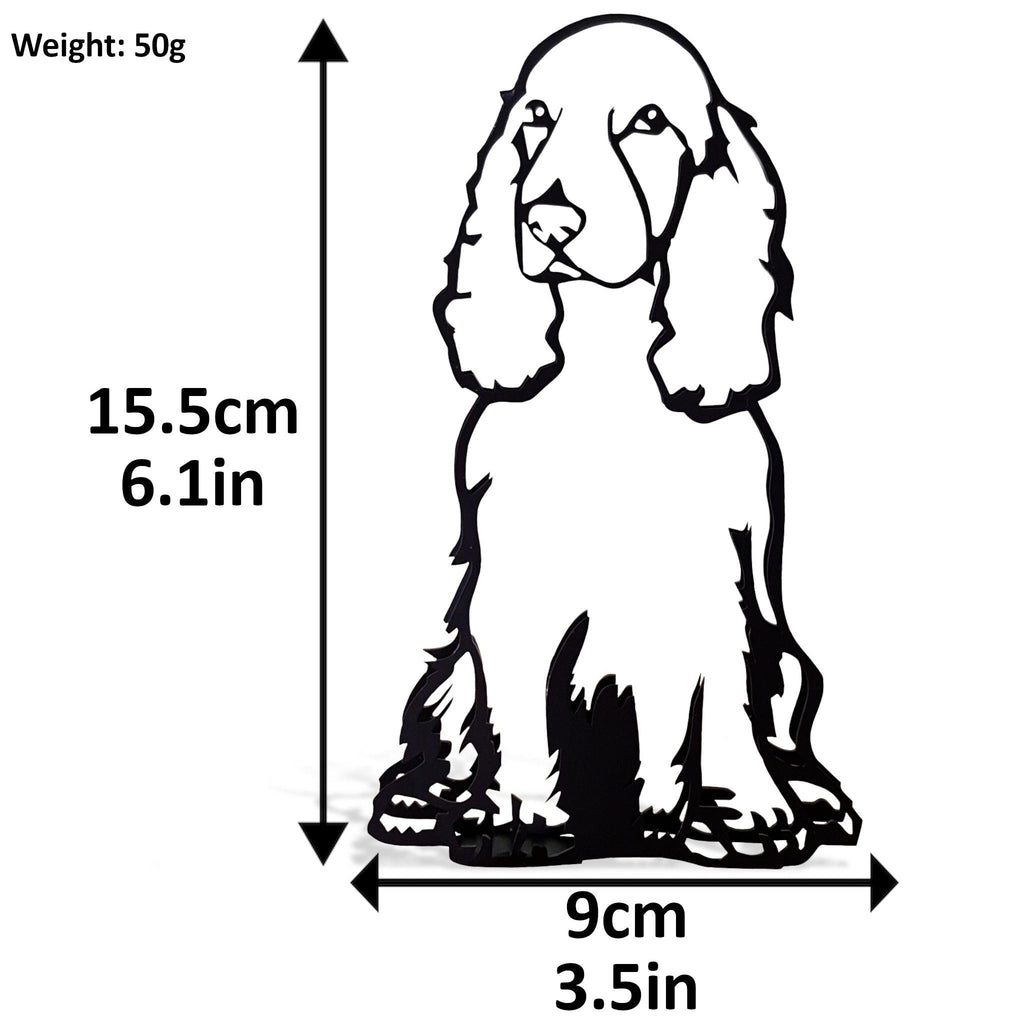 Cocker Spaniel Metal Silhouette Statue – Minimalist Dog Lover Gift