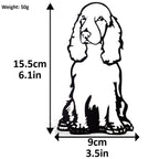 Cocker Spaniel Metal Silhouette Statue – Minimalist Dog Lover Gift