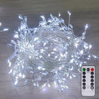 Copper Wire Cluster Fairy Lights with Remote, 8 Lighting Modes