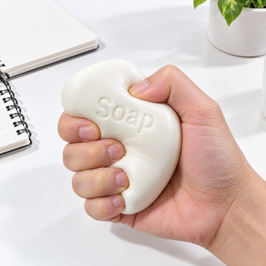 Crunchy Soap Bar Squishy – Satisfying Squeeze Fidget Toy