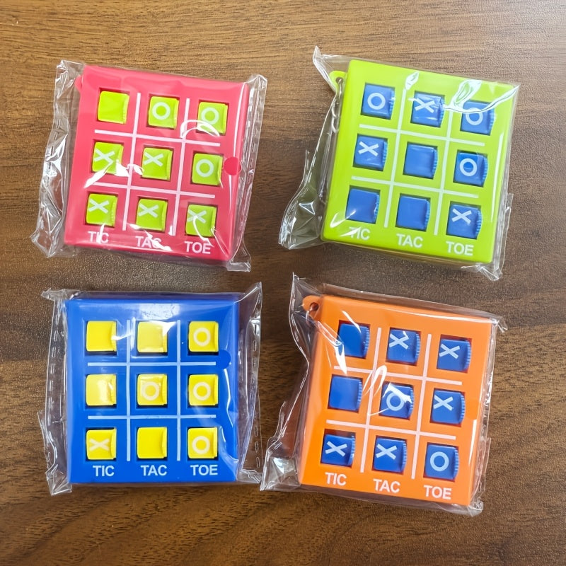 Mini Tic Tac Toe Keyring Games – Pack of 12 Pocket Games