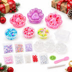 DIY Cat Paw Squishy Making Kit with Beads and Sequins
