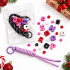 DIY Personalised Bead Bag Charm Kit – Spell Their Name in Candy Beads
