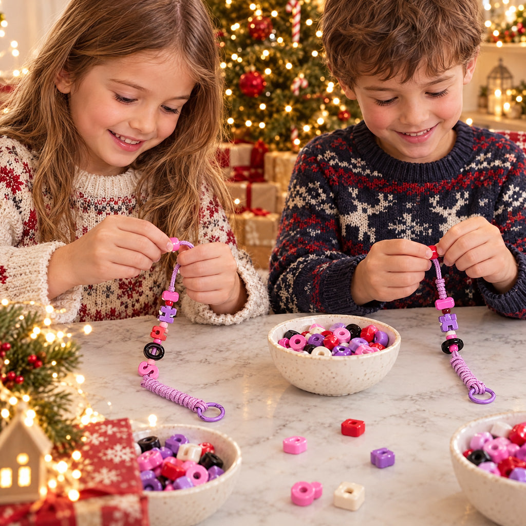 DIY Personalised Bead Bag Charm Kit – Spell Their Name in Candy Beads