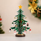 DIY Wooden Tabletop Christmas Tree – Slot Together & Decorate Kit