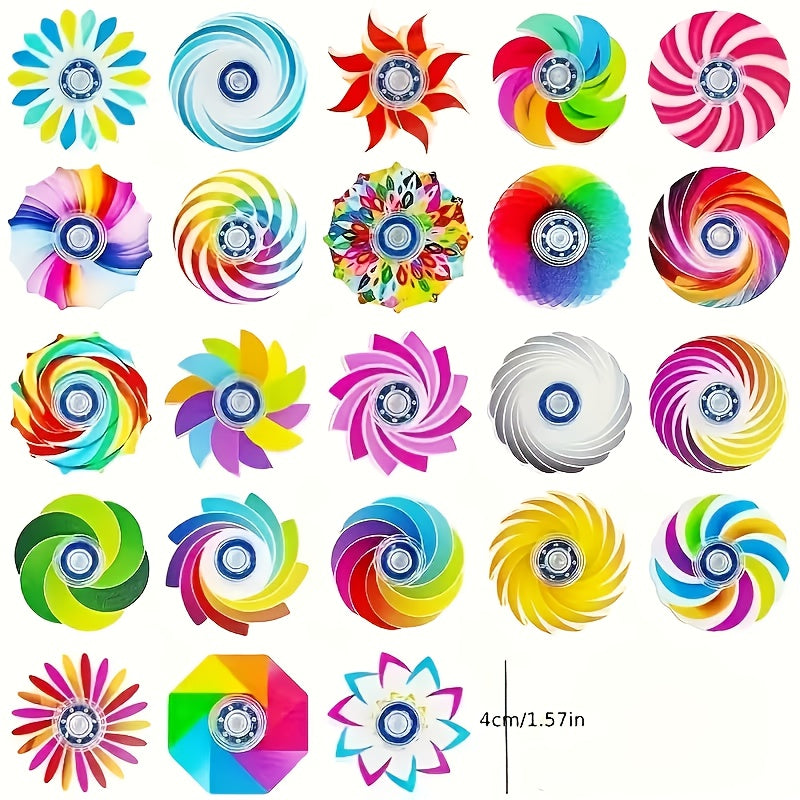 Mini Rainbow Fidget Spinners – Party Pack of 6, 14 or 26