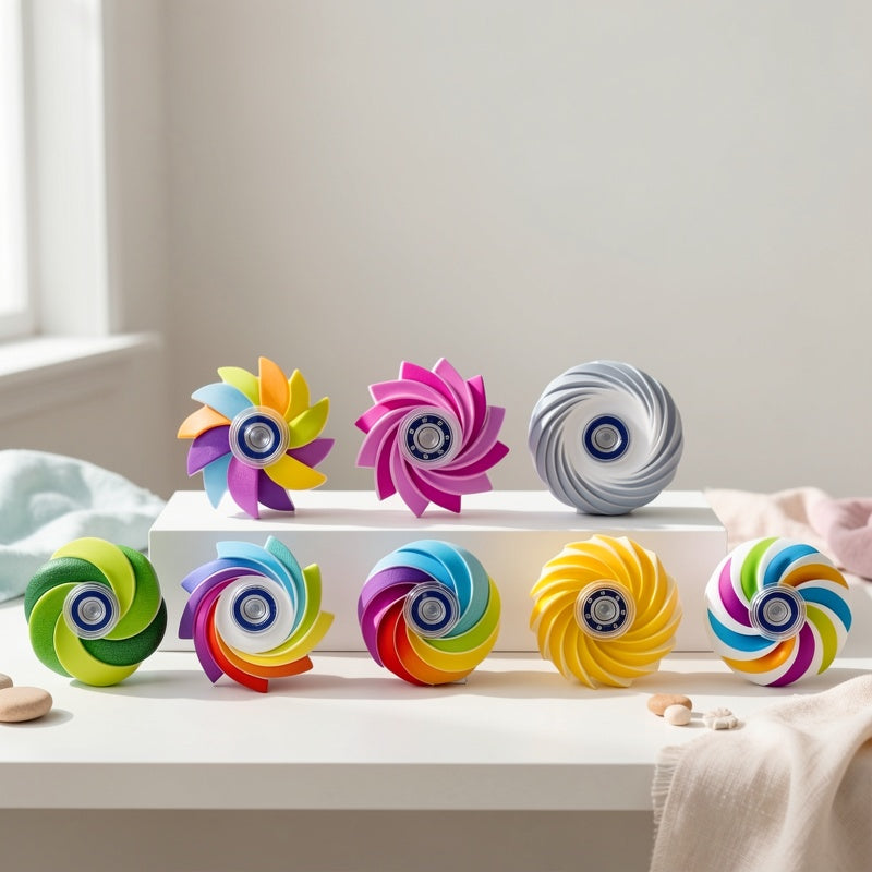 Mini Rainbow Fidget Spinners – Party Pack of 6, 14 or 26