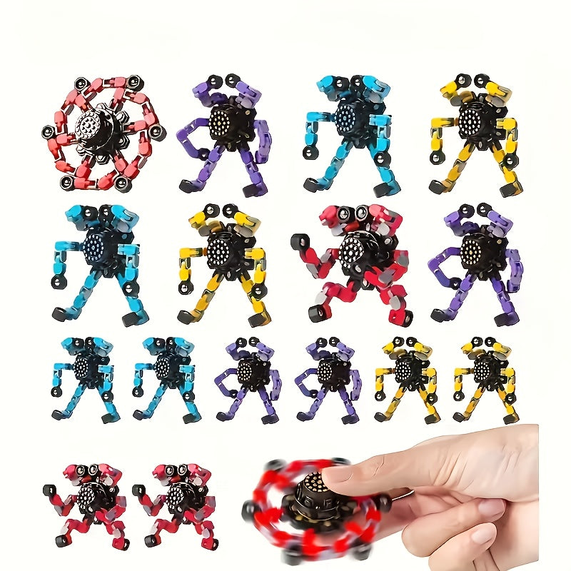 Chain Robot Fidget Spinners Pack of 12 – Shape-Shifting Toys