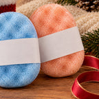 Festive Exfoliating Soap-Filled Sponge – Shower Gift in Christmas Scents