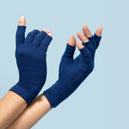 Fingerless Compression Gloves – Soft Cotton Stretch for Tired, Achy Hands