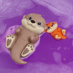 Floating Otter Bath Toy with 3 Lavender Bath Bombs – Bedtime Gift