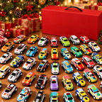 Fold-Out Toy Car Garage Playset with Pull-Back Die-Cast Cars