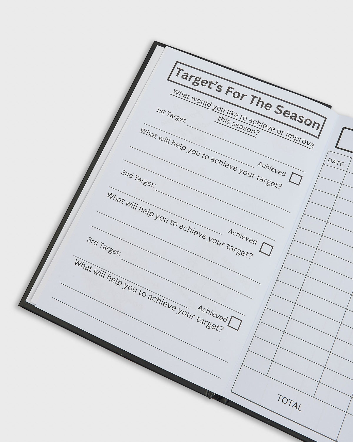 Football Player Journal for Match and Training Reflections
