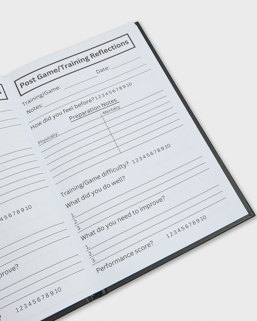 Football Player Journal for Match and Training Reflections
