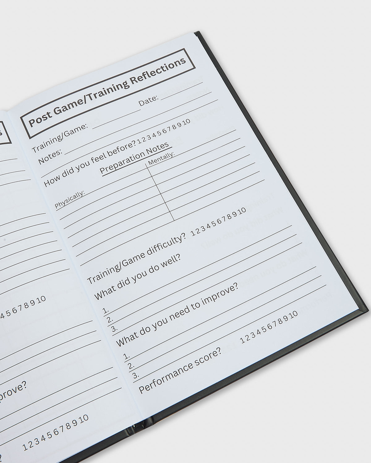 Football Player Journal for Match and Training Reflections