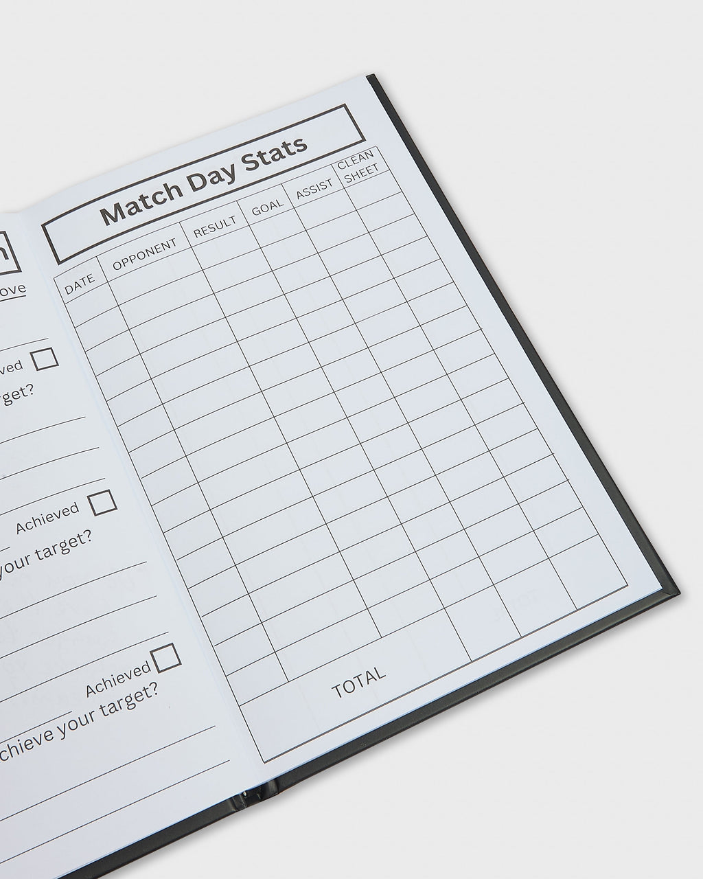 Football Player Journal for Match and Training Reflections