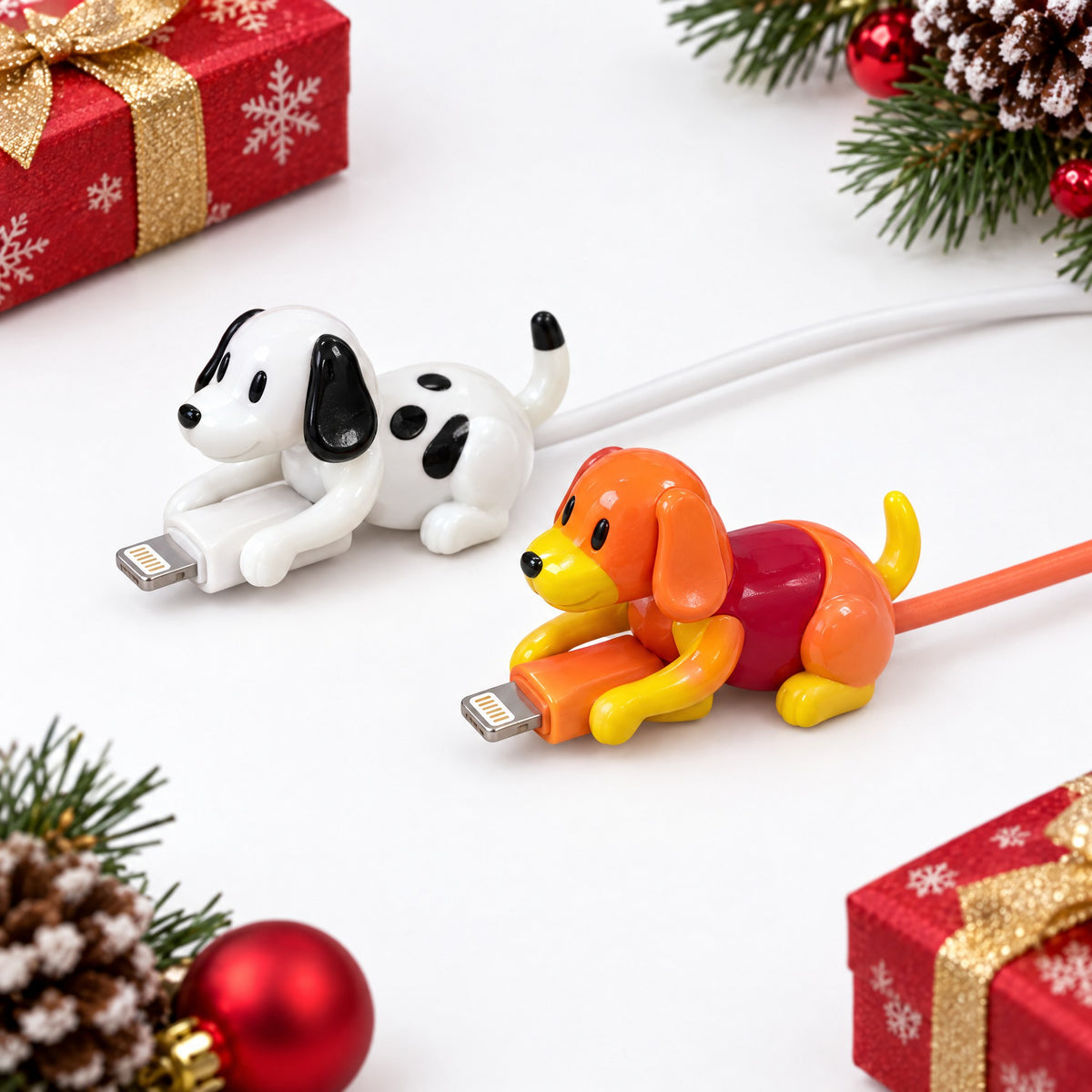Funny Dog Phone Charging Cable, Novelty USB-C or Lightning