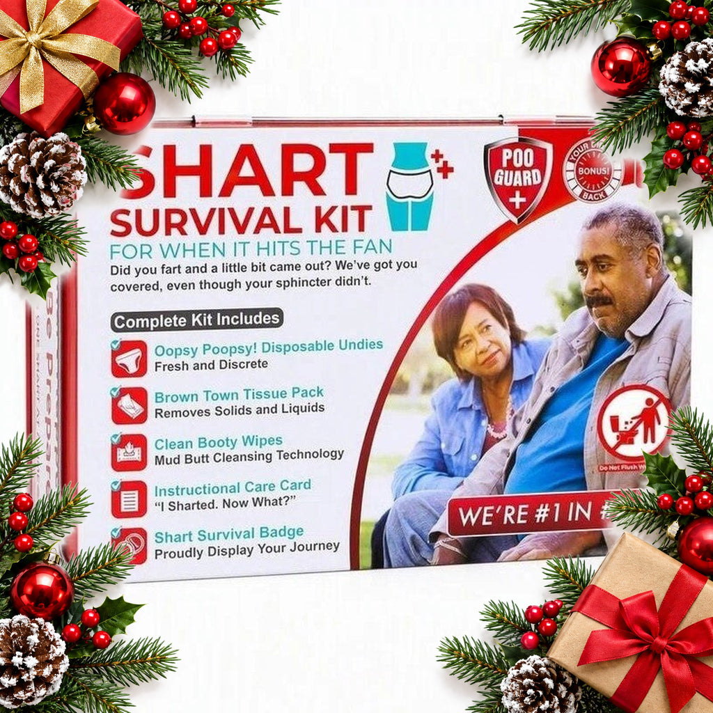 funny emergency survival kit gift tin cheeky gag gift for adults — Christmas stocking filler gift