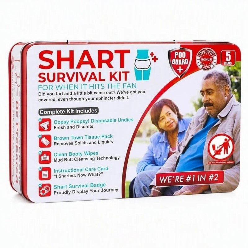 Funny Emergency Survival Kit Gift Tin – Cheeky Gag Gift for Adults