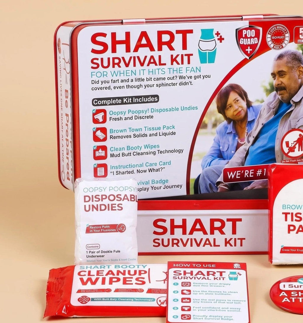 Funny Emergency Survival Kit Gift Tin – Cheeky Gag Gift for Adults